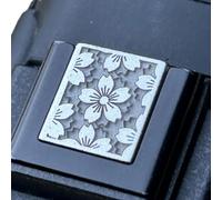 Bouton de fermeture en laiton durable avec motif floral gravé pour appareil photo XT30 A7C2 Améliore la stabilité de la prise en main Accessoires de caméra