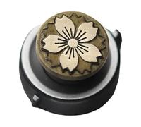 Bouton de fermeture en laiton durable avec motif floral gravé pour appareil photo XT30 A7C2 Améliore la stabilité de la prise en main Accessoires de caméra