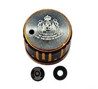 Bouton de frein mécanique en alliage d'aluminium pour moulinets ABU 3 3.5 4 P5 Baitcast Reels interne Son Rotation interne Pièces légères Plusieurs couleurs 1 ensemble avec (noir doré)
