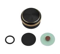 Bouton de frein pour moulinet GW.CA Baitcast fabriqué en alliage d'aluminium avec bague d'amortissement rigide et coussinet en caoutchouc pour un fonctionnement fluide (noir doré)