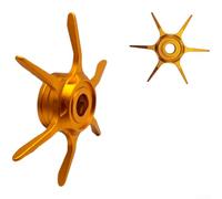Bouton de frein robuste pour moulinets Daiwa Baitcasting avec système de frein à six niveaux et installation facile pour Steez et pour Zillion Series en rose (doré foncé)