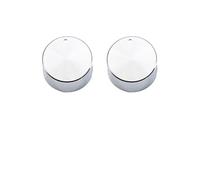 Bouton de Gaz Lot de 2 poignées de cuisinière à gaz dorées de 6 mm et 8 mm, accessoires en métal for four et casserole(8mm 45 silver)