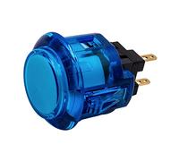 Bouton de Jeu Arcade Clipsable SANWA OBSC-30 Couleur: Bleu Retro Gaming Bartop Jeux Vidéo