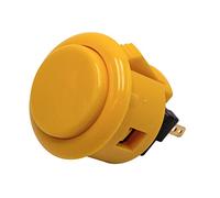 Bouton de Jeu Arcade Clipsable SANWA OBSF-24 Couleur: Jaune Retro Gaming Bartop Jeux Vidéo
