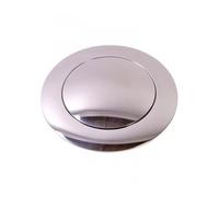Bouton de klaxon alu poli pour volant 9 vis - diamètre 113 mm