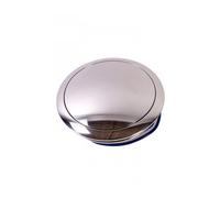 Bouton de klaxon alu poli pour volant 9 vis - diamètre 92 mm
