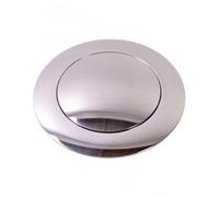 Bouton de klaxon alu poli pour volant 9 vis - diamètre 113 mm