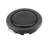 Bouton de klaxon de volant, bouton poussoir universel de bouton de klaxon central de volant de voiture modifié noir pour la plupart des voitures