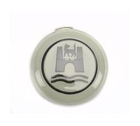 Bouton de klaxon Gris logo "Wolfsburg" Noir pour Volkswagen Coccinelle 60 ->71"