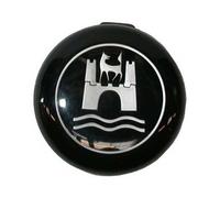 Bouton de klaxon "Wolfsburg" Argent pour Volkswagen Coccinelle 60 ->71"
