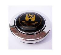 Bouton de klaxon Wolfsburg en alu poli pour volant en bois AAC