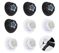 Bouton de Lacets Automatiques 8 Pcs avec Fil Métallique, Boucle Rotatifs de Verrouillage Sans Nouage pour Enfants et Adultes