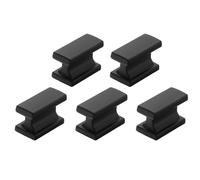 Bouton de l'armoire noire 5pcs Boutons de commode en alliage en zinc pour placard commode tiroir 1.4x0, 7x0, 8 pouce