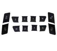 Bouton de lève-vitre Siège De Commutateur Verrouillage Porte Automatique, Autocollant Garniture Bouton Réglage Mémoire Pour CE W204 W212 W166 ML GL GLS K Pour GLE(Seat memory black)