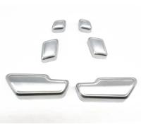 Bouton de lève-vitre Siège De Commutateur Verrouillage Porte Automatique, Autocollant Garniture Bouton Réglage Mémoire Pour CE W204 W212 W166 ML GL GLS K Pour GLE(Seat adjust sliver)