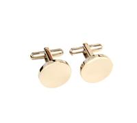 Bouton De Manchette 1 Pair Gold Color Stainless Steel Cufflink For Men Wedding Jewelry Shirt Blazer Cuff Button Clip(Round Silver)