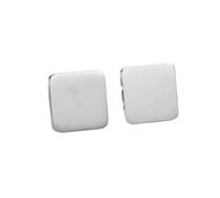 Bouton De Manchette 1 Pair Gold Color Stainless Steel Cufflink For Men Wedding Jewelry Shirt Blazer Cuff Button Clip(Square Silver)