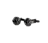 Bouton De Manchette 1Pair Men's Vintage Tone Twist Cuff Links Wedding Cuff Links(Black)