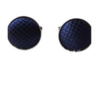 Bouton De Manchette 1Pair Men's Vintage Tone Twist Cuff Links Wedding Cuff Links(Navy blue)