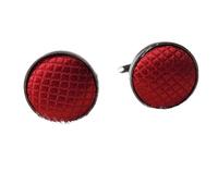 Bouton De Manchette 1Pair Men's Vintage Tone Twist Cuff Links Wedding Cuff Links(Red)
