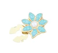 Bouton de manchette en perles à la mode avec mécanisme de fermeture à pression, couvercle de bouton pour chemises, accessoire de construction en alliage de zinc, bouton de manchette floral