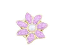 Bouton de manchette en perles à la mode avec mécanisme de fermeture à pression, couvercle de bouton pour chemises, accessoire de construction en alliage de zinc, bouton de manchette floral