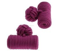 Bouton de manchette passementerie cylindre rose - Clj Charles Le Jeune - Adulte Homme