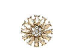 Bouton De Manchette Shirt Fastener Cufflinks Round Rhinestone Clothing Collar Buckle