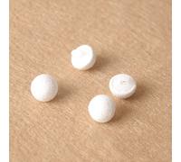 Bouton De Manteau En Tissu Blanc 10mm, 1/5/10 Pièces, Bouton Rond En Forme De Champignon, Accessoires Pour Vêtements