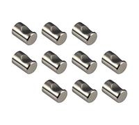 Bouton de meuble Acier inox mat Poignée de meuble Accès de téléchargement rond LINA Matériau complet MASSIF inoxydable ø 12 - 15 - 18 - 21 mm Hauteur 20 ou 25 mm