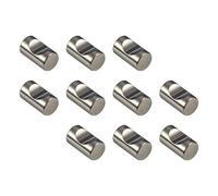 Bouton de meuble Acier inox mat Poignée de meuble Accès de téléchargement rond LINA Matériau complet MASSIF inoxydable ø 12 - 15 - 18 - 21 mm Hauteur 20 ou 25 mm