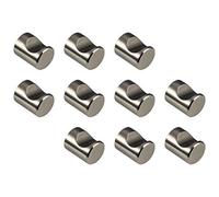 Bouton de meuble Acier inox mat Poignée de meuble Accès de téléchargement rond LINA Matériau complet MASSIF inoxydable ø 12 - 15 - 18 - 21 mm Hauteur 20 ou 25 mm