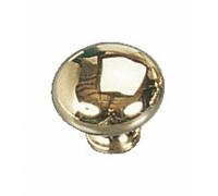 Bouton de meuble Anglais en laiton poli-diamètre 25mm BRICOZOR
