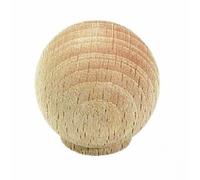 Bouton de meuble boule hêtre brut poncé-diamètre 30mm CADAP
