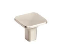 Bouton de meuble - carré - en zamak - nickel satin - Scoop METAKOR