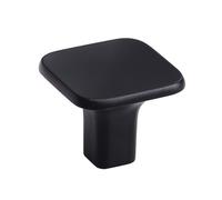 Bouton de meuble - carré - en zamak - noir mat - Scoop METAKOR