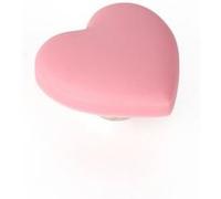 Bouton de meuble Coeur plastique mat H.25 x l.41 x P.41 mm