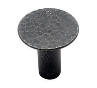 Bouton de meuble en acier - Forge - noir mat BRICOZOR