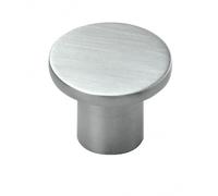 Bouton de meuble en métal Disc - diamètre 33 mm - nickelé brossé ESTAMP