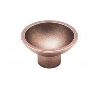 Bouton de meuble en zamak Tazza - diamètre 53 mm - Vieux cuivre METAKOR
