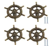 Bouton De Meuble Gouvernail 4 Pièces Gouvernail Antique Poignée De Gouvernail Poignée De Style Méditerranéen Gouvernail
