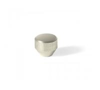 Bouton de meuble Mesh - en aluminium - finition nickelé brossé - D26 H23 ESTAMP