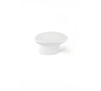 Bouton de meuble Ovale blanc zamak H.24 x l.41 x P.19 mm