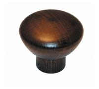Bouton de meuble rond "aspect wengué" CADAP