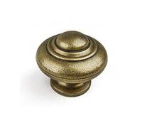 Bouton de meuble Rond vieil or zamak H.26 x l.30 x P.30 mm