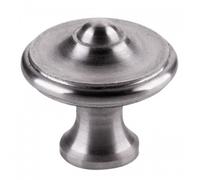 Bouton de meuble rustique en acier - fer poli - diamètre 30 mm DUBOIS