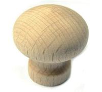Bouton de meuble rustique en bois brut poncé HT28 D.25 CADAP - Bois de hêtre - 7025