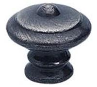 Bouton de meuble Rustique gris foncé zamak H.35 x l.35 x P.31 mm Gris