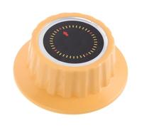 Bouton de Minuterie Mécanique Manuelle pour Cuisinière, Plastique Orange | Capuchon Rotatif Simple, Ajustement Précis, Installation Facile, du Glissement, pour Armoire et Ventilateur Mural