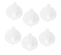 Bouton de Minuterie Micro-ondes, Lot de 6, Plastique Blanc